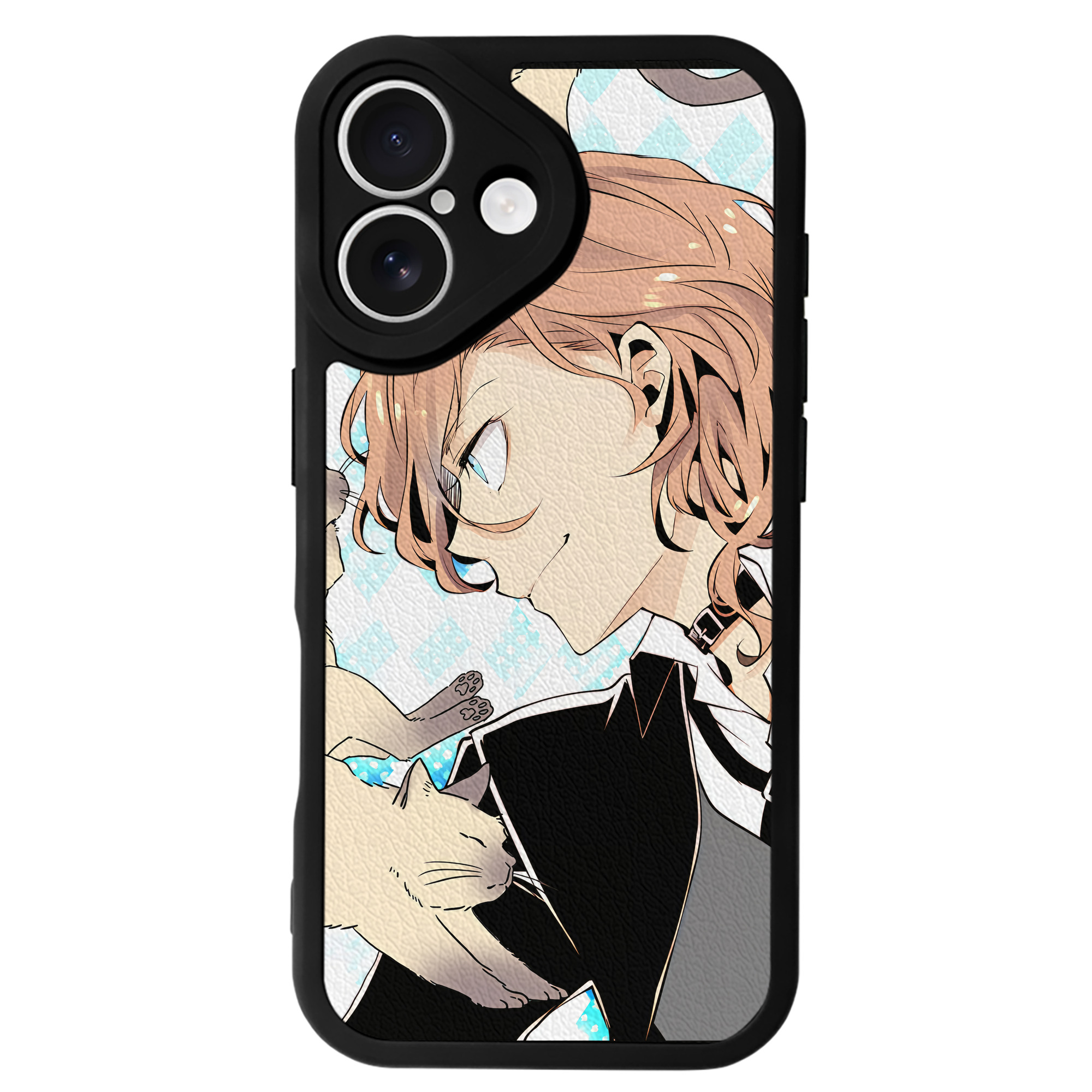（画像用） 文豪ストレイドッグス Bungo Stray Dogs 【iPhone 16シリーズ対応】シリコンスマホケース（レザー調） 材質：シリコン